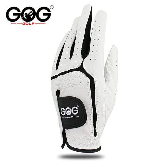 10pcs GOG Men's Sheepskin Golf Gloves Genuine Leather Left Hand