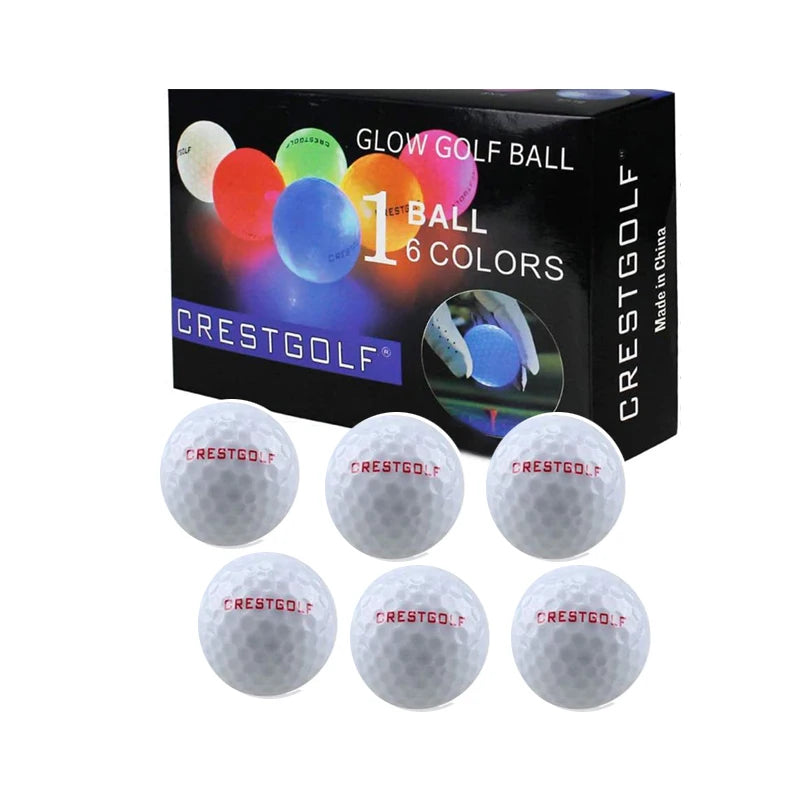 Crestgolf LED Glow Golf Balls Night Light 3-30pcs Pack