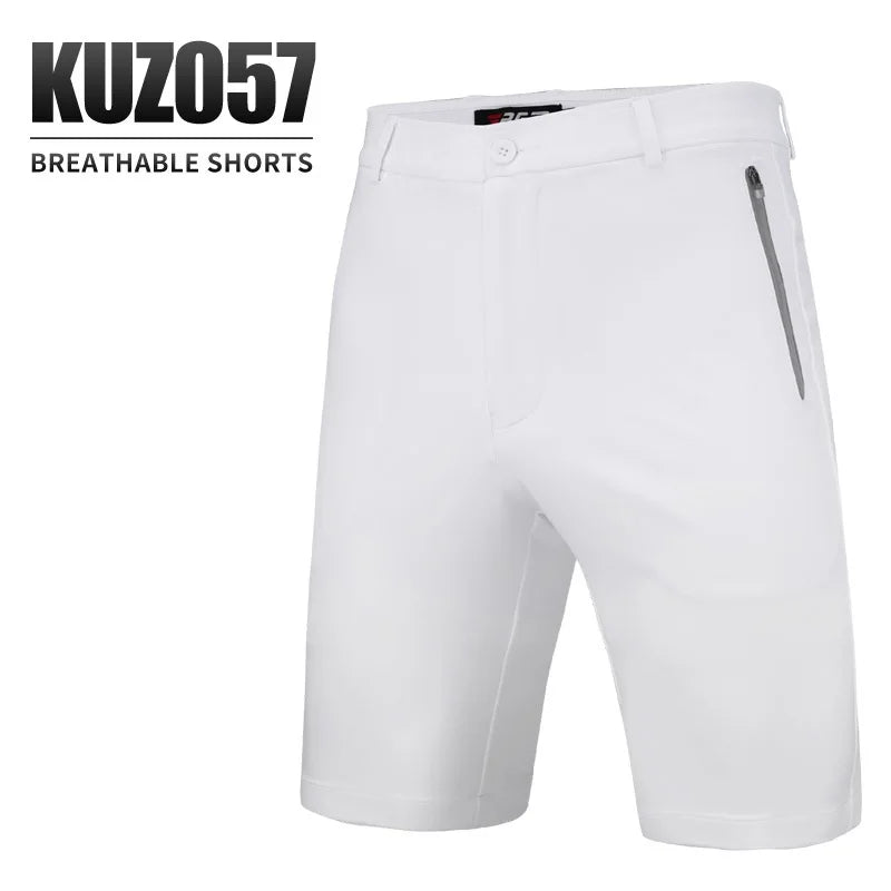 PGM Men's Golf Shorts Breathable Stretch Sports Shorts
