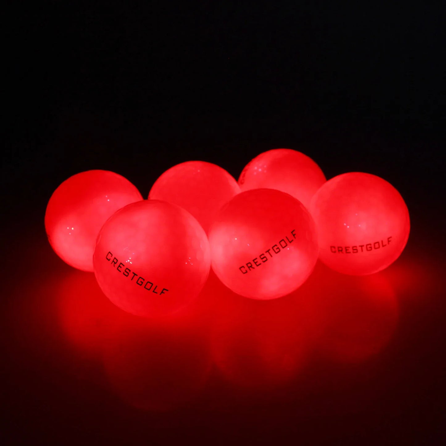 10 Pack Crestgolf Glow in the Dark Golf Balls LED Night Light