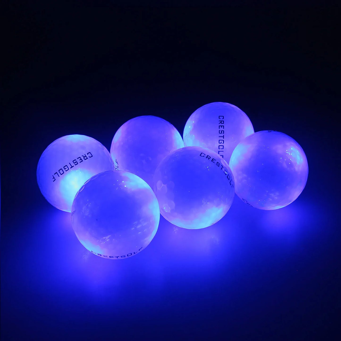 10 Pack Crestgolf Glow in the Dark Golf Balls LED Night Light