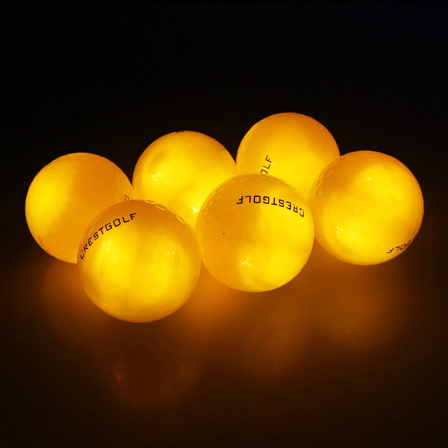 10 Pack Crestgolf Glow in the Dark Golf Balls LED Night Light