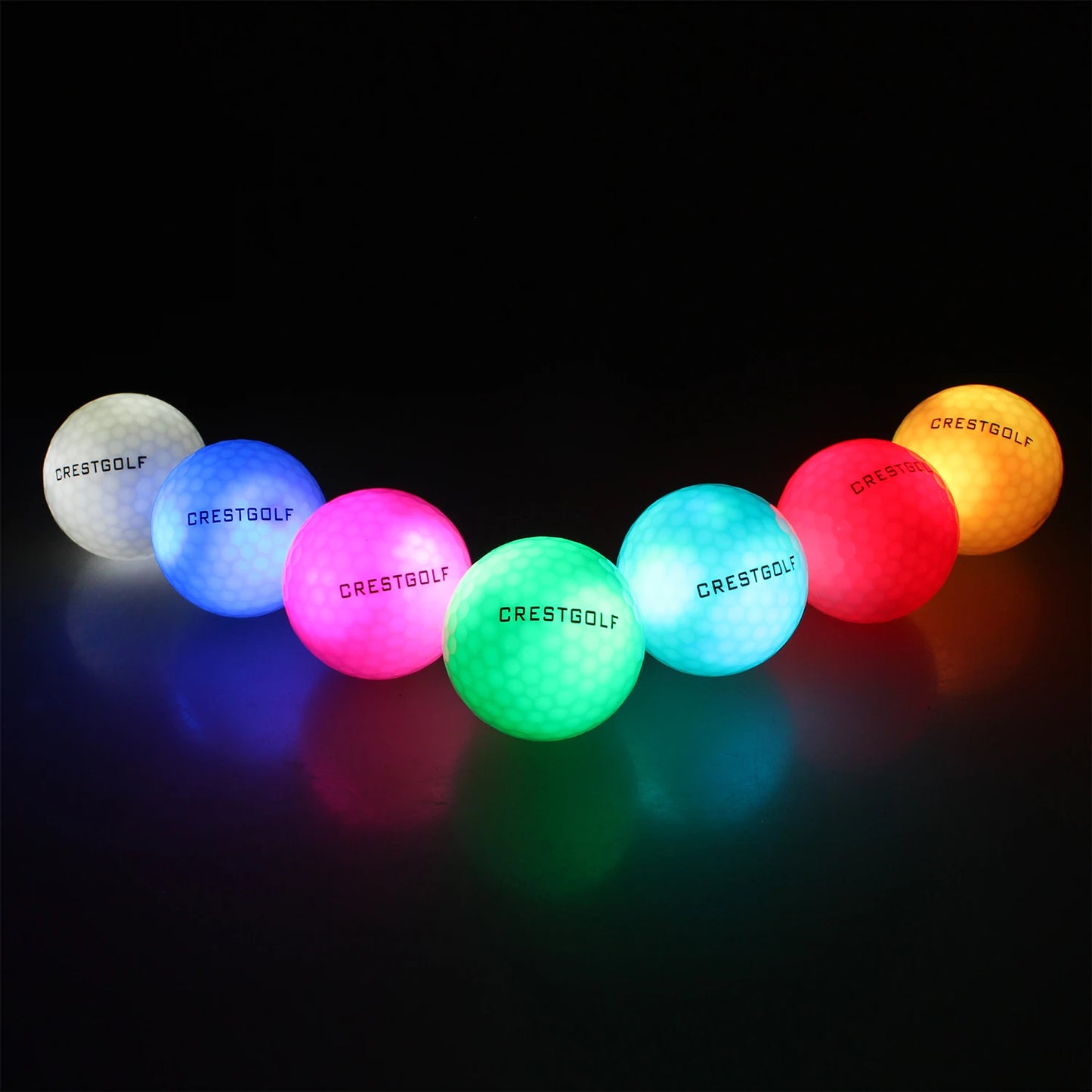Crestgolf LED Glow Golf Balls Night Light 3-30pcs Pack