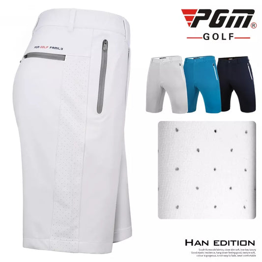 PGM Men's Golf Shorts Breathable Stretch Sports Shorts