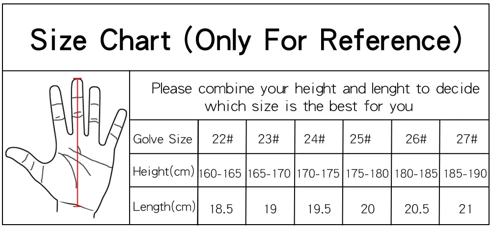 GOG Men's Golf Glove Microfiber Breathable Black Left/Right Hand